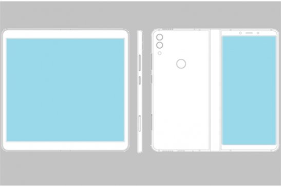 中兴新型手机折叠屏设计曝光：不再是两块屏幕