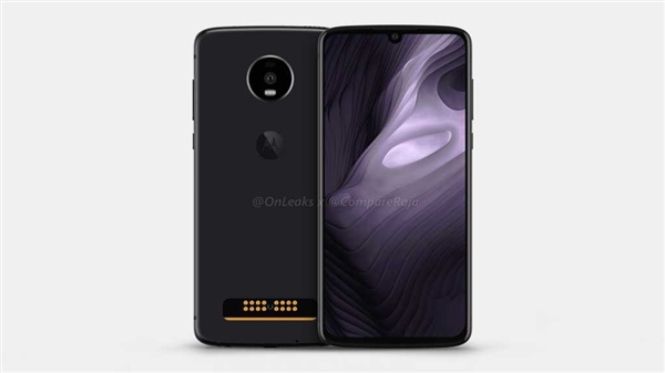 Moto Z4 Play渲染图曝光：水滴屏/模块化设计 或支持5G