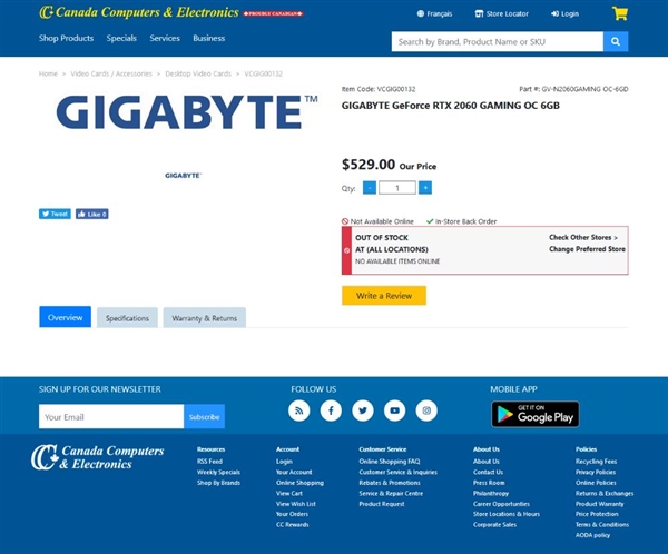 国外经销商悄然上架RTX 2060 6GB显卡：约2700元