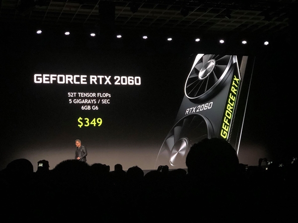 NVIDIA RTX 2060发布！比GTX 1060快60%、349美元