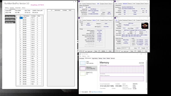 芝奇为AMD X399平台发布极品内存：DDR4-3466 32GB