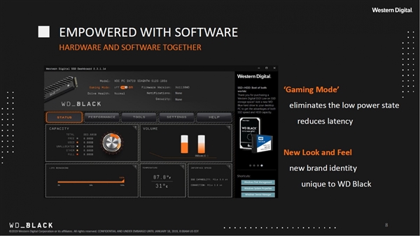 西数发布WD Black SN750 SSD：游戏模式一键加速