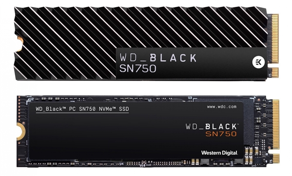 西数发布WD Black SN750 SSD：游戏模式一键加速