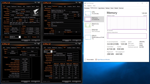 插满128GB！技嘉Z390/C246主板支持单条32GB内存：仅限九代酷睿