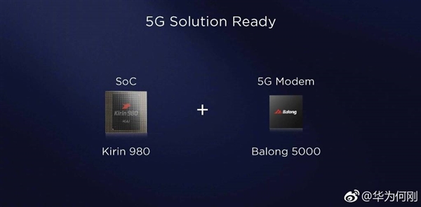 华为发布5G多模基带巴龙5000：毫米波下可达6.5Gbps