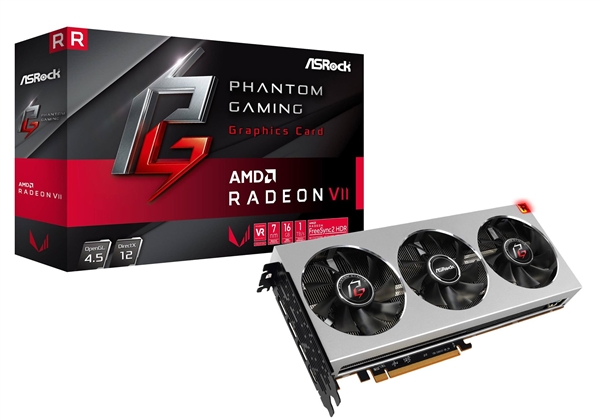 华擎首发首款7nm游戏卡Radeon VII：公版加贴纸