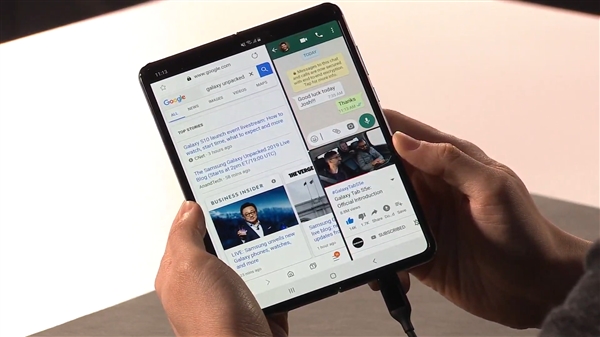 三星发布双屏可折叠Galaxy Fold：六摄像头、12GB内存