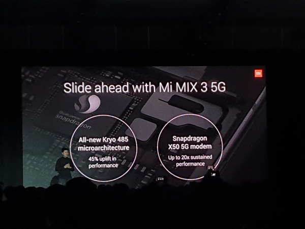 最大下载2Gbps！小米MIX3 5G版正式发布：骁龙855+骁龙X50