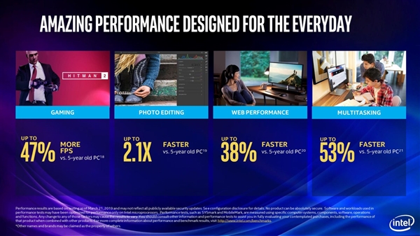 Intel发布9代酷睿笔记本标压处理器：8核5GHz达成、游戏帧数提升47%