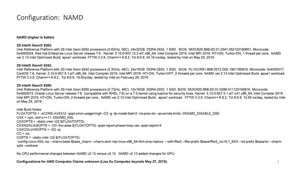 AMD展示64核心远超对手28核心：Intel表示不服