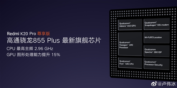 Redmi K20 Pro尊享版来了：骁龙855 Plus加持