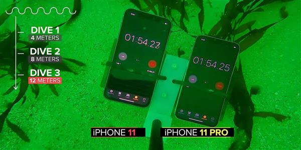 iPhone 11系列防水性能被低估？12米下依然没有进水死机