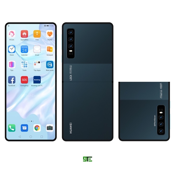 <a href='https://www.huawei.com/cn/?ic_medium=direct&ic_source=surlen' target='_blank'><u>华为</u></a>上下翻折折叠屏手机渲染图：更小巧便携