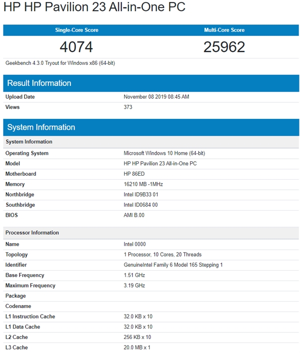 Intel 10代酷睿桌面处理器频繁现身：最高10核、i5添加超线程