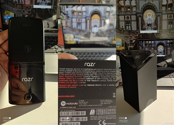 翻盖式折叠屏手机摩托罗拉RAZR首曝：包装盒设计十分惊艳