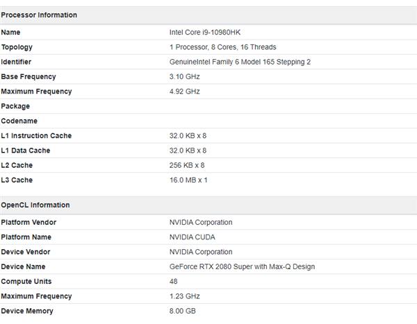 RTX 2080 Super移动版显卡来了 150W塞入笔记本中