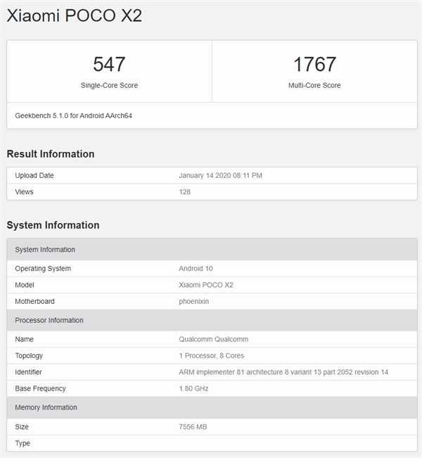 <a href='http://www.mi.com/' target='_blank'><u>小米</u></a>POCO X2获印度BIS认证 或为Redmi K30海外版