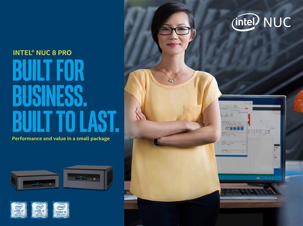 Intel首次发布商业迷你机NUC 8 Pro：八代酷睿U系列