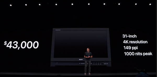 Apple Pro Display XDR对比索尼30万元监视器