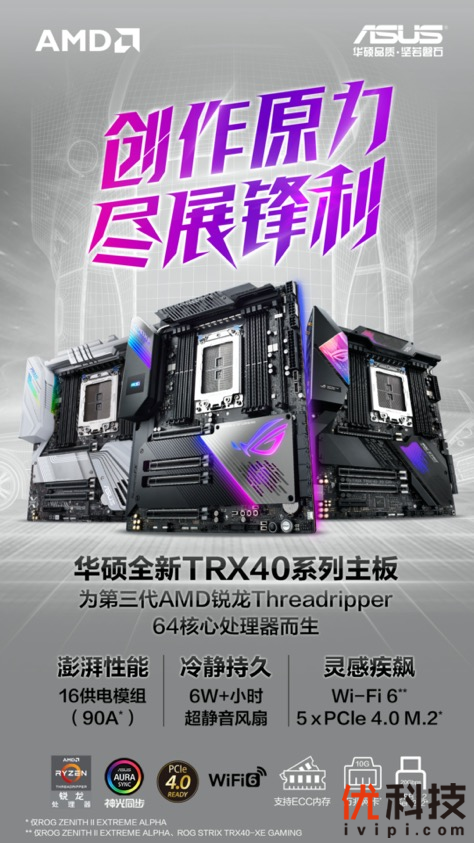 创作利器 华硕ROG Z2EA主板搭3990X助你灵感爆棚