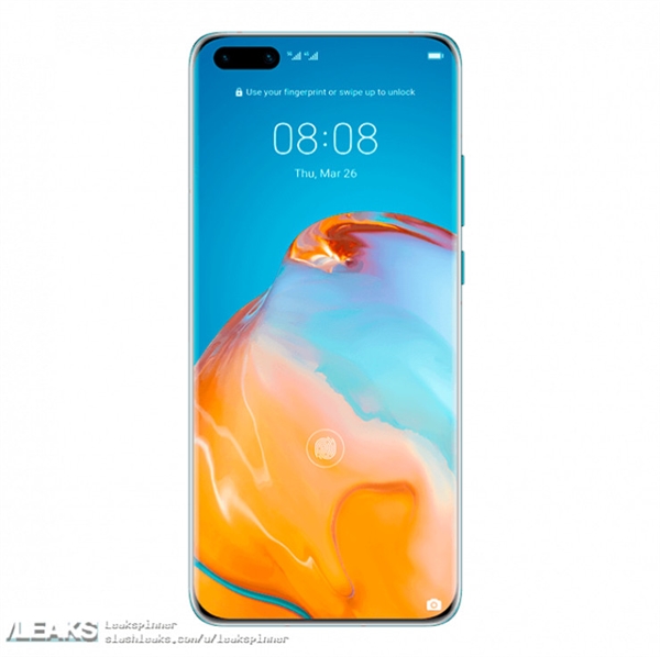 <a href='https://www.huawei.com/cn/?ic_medium=direct&ic_source=surlen' target='_blank'><u>华为</u></a>P40、P40 Pro亮屏渲染图曝光:四曲面屏近乎零边框