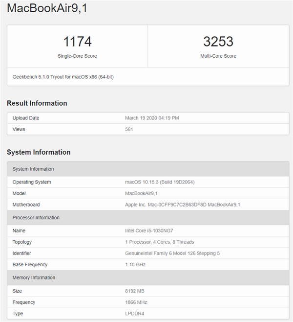 MacBook Air 2020独家定制Intel 10nm处理器：缩小1/4、频率更高