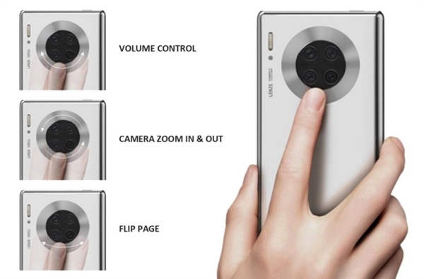Mate 40要用？<a href='https://www.huawei.com/cn/?ic_medium=direct&ic_source=surlen' target='_blank'><u>华为</u></a>新专利技术曝光：摄像头圆环支持触摸、可当副屏
