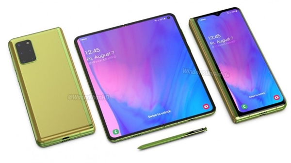 <a href='https://www.samsung.com/cn/' target='_blank'><u>三星</u></a>Galaxy Fold 2长什么样？屏占比超乎想象