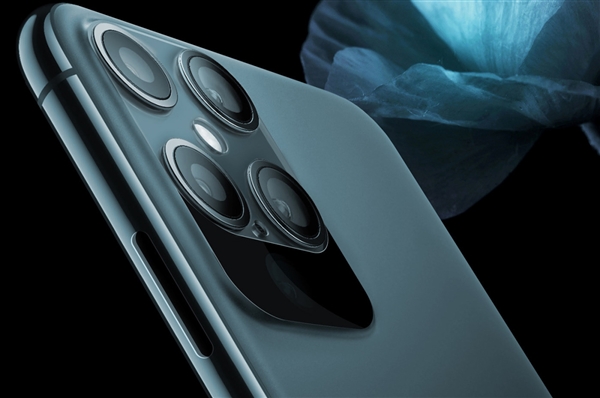 iPhone 12 Pro最新概念渲染：自带下巴的五摄