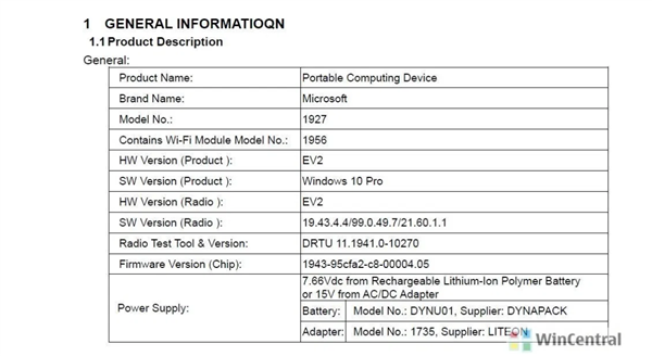 最实惠的Surface！微软Surface Go 2获FCC认证：酷睿m3-8100Y加持
