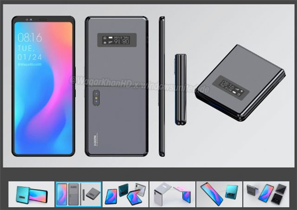 小米开发并量产可折叠手机：上下折叠 类似Galaxy Z Flip