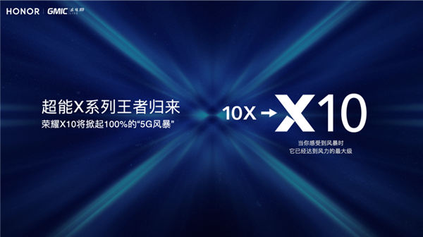 赵明宣布荣耀10X升级为X10：将掀起一场100%的5G风暴