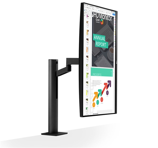 LG推出新款27寸显示器：2K屏 可多角度任意旋转