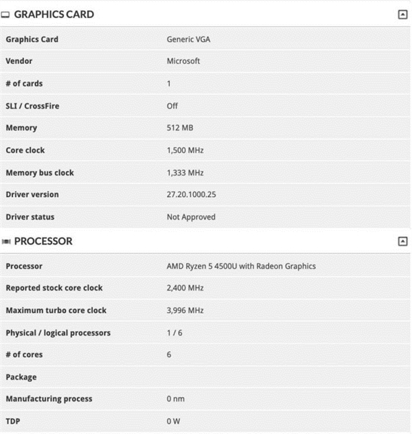 Surface Laptop 4曝光：AMD锐龙5 4500U+RX 5300M加持