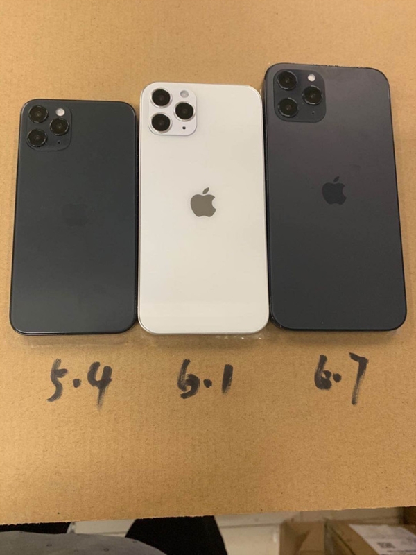 iPhone 12系列三款型号模型图曝光：都是后置三摄？