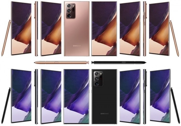 四种配色吸睛 三星Galaxy Note 20/Ultra最新高清图曝光