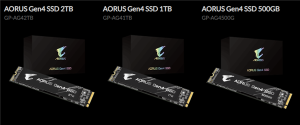 技嘉发布AORUS Gen4硬盘：PCIe 4.0+TLC闪存、5GB/s速度