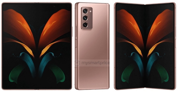 <a href='https://www.samsung.com/cn/' target='_blank'><u>三星</u></a>Galaxy Z Fold 2折叠屏新旗舰官方渲染图曝光：屏幕增大、取消刘海