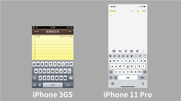 iPhone 11 Pro vs iPhone 3GS：十年的进步能有多大？