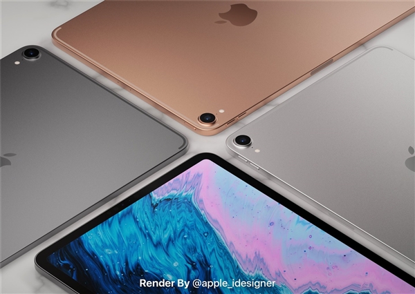 iPad Air 4外形渲染图曝光：颜值大提升、也要搭载A14