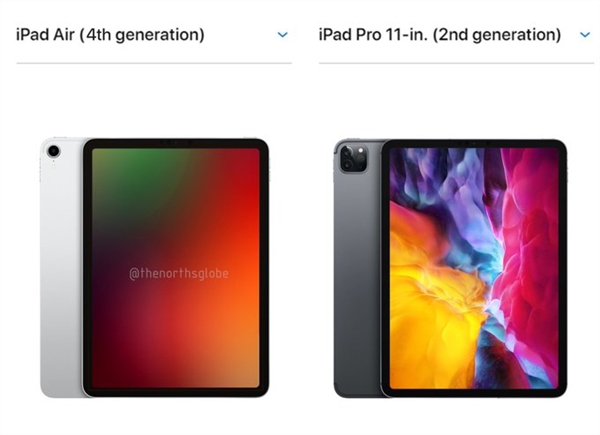 今秋发布 iPad Air 4最新渲染外形曝光：和iPad Pro差异很小