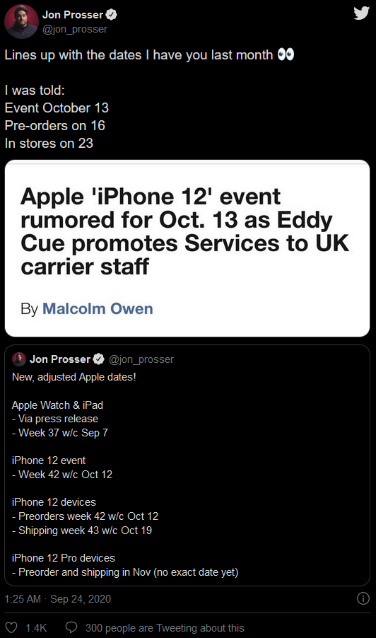 iPhone 12基本确定：<a href='https://www.apple.com/cn/' target='_blank'><u>苹果</u></a>要玩大的 10月13日四款齐发！