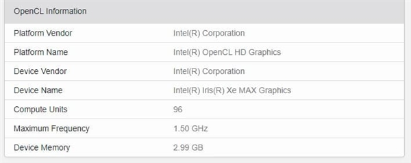 Intel锐炬Xe Max独显性能曝光：略好于NVIDIA MX330