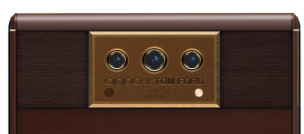 OPPO X Tom Ford联名款概念手机曝光：伸缩式柔性屏设计