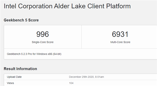 十二代酷睿Alder Lake跑分泄漏：16核24线程、频率冲到17.6GHz？