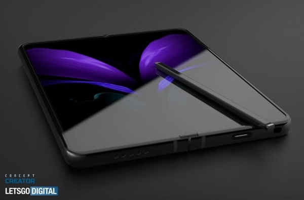 三星Galaxy Z Fold 3高清渲染图曝光：搭载屏下摄像头、机身内置S Pen
