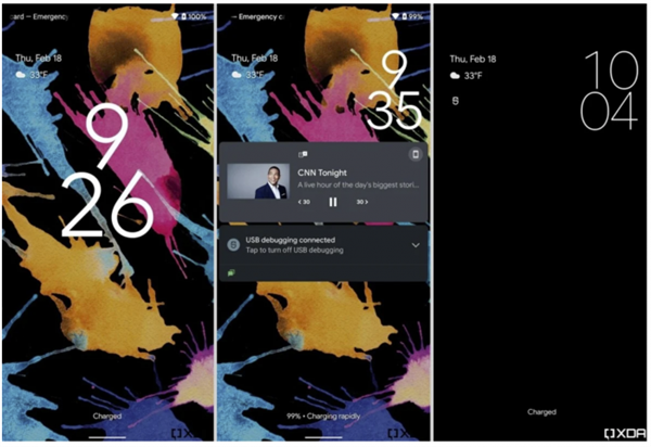 Android 12新锁屏、通知界面曝光：全新风格！