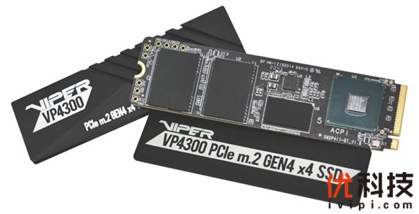 博帝发布新品VP4300：读速7.4GB/s系当前最快PCIe 4.0 SSD