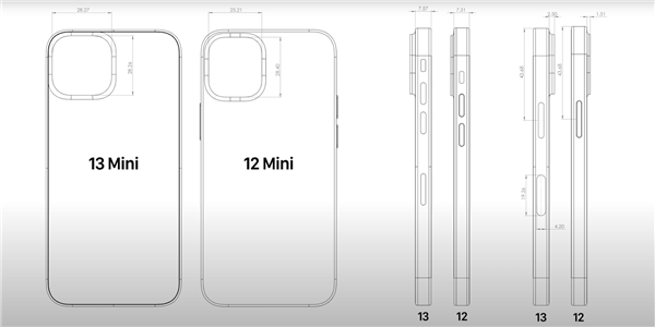 iPhone 13系列高清CAD设计图抢先看：尺寸不变 配件可通用