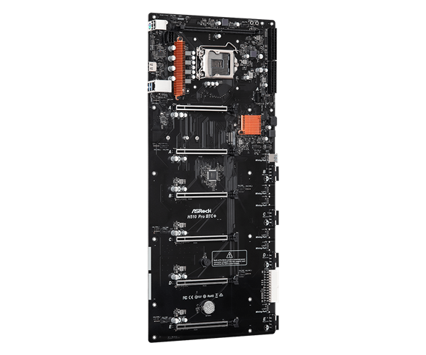 华擎发布H510挖矿专用主板：六条PCIe 3.0 x16插槽